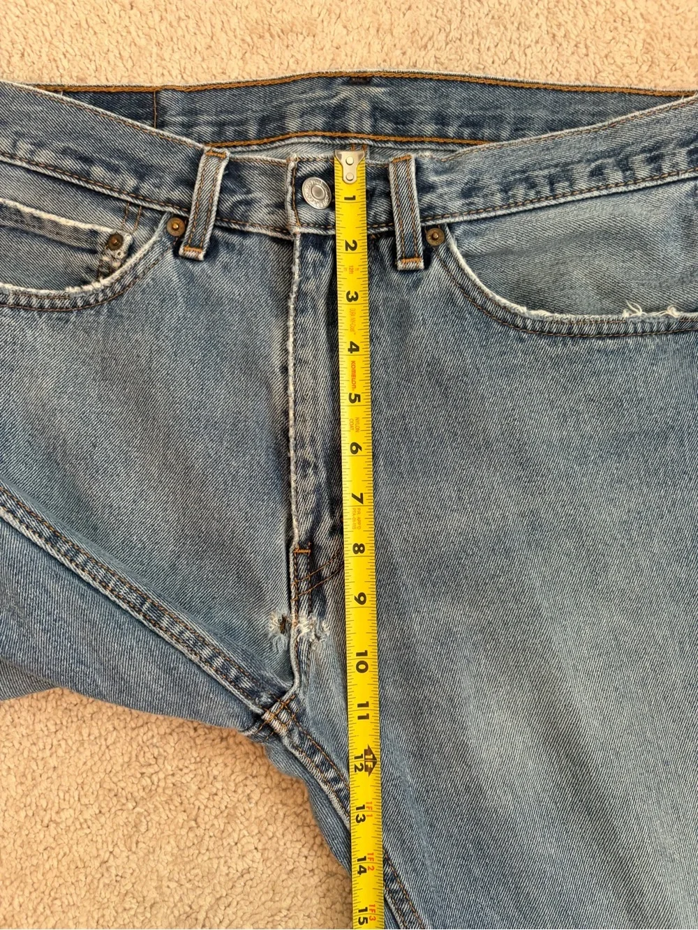 Levi's Men's Vintage Jeans 505's Well Loved‎ Medium Wash Size 34 x 30